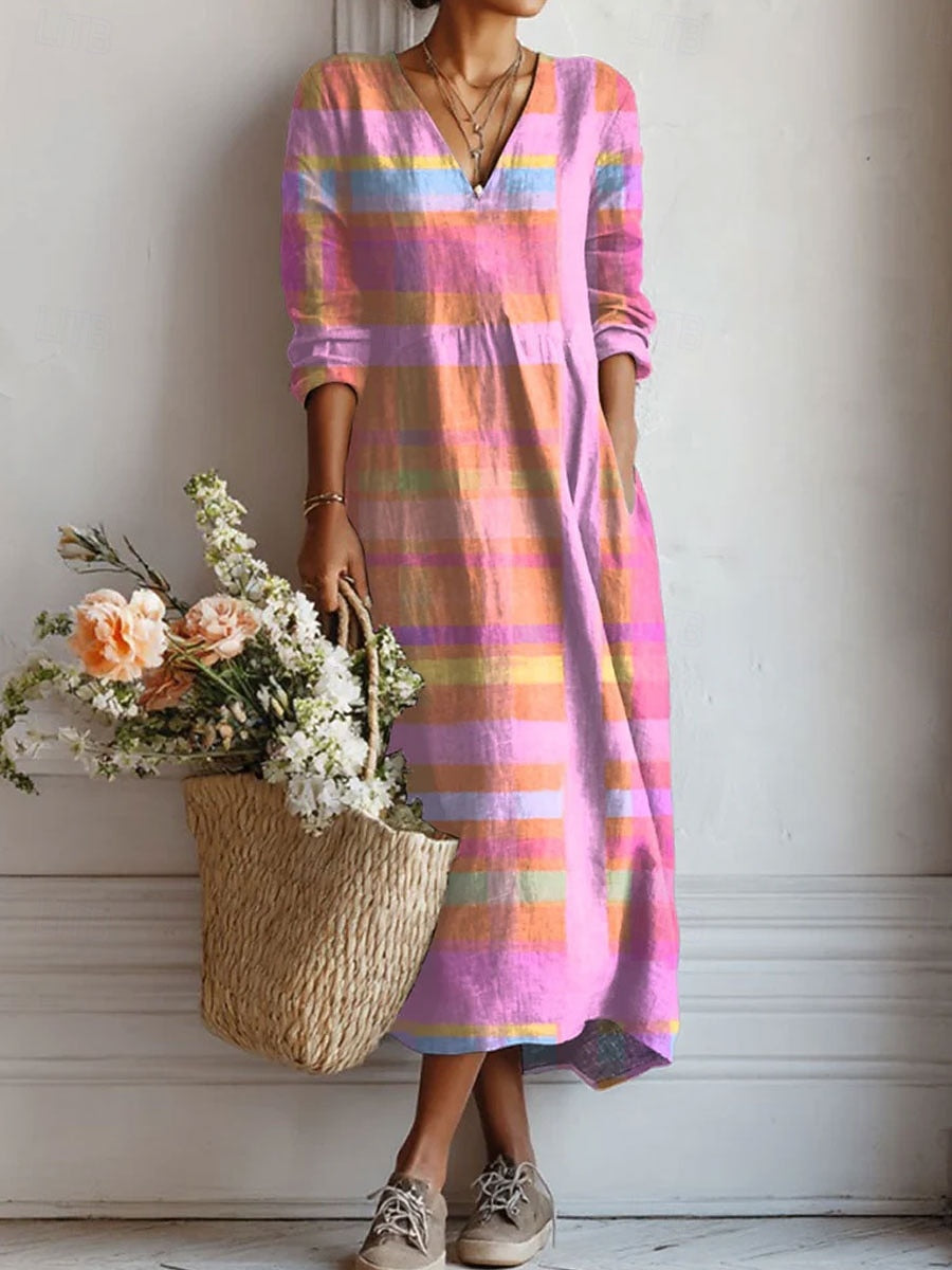 SARAY | VESTIDO FLUIDO MULTICOLOR
