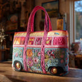 Borsa imbottita fatta a mano, dai colori vivaci