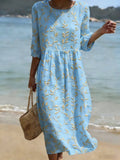 IRIS | VESTIDO MIDI FLORAL - Aurea Montiel