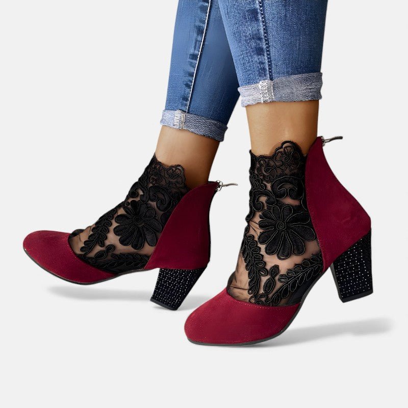 JULIA | TACONES CON ENCAJES - Aurea Montiel