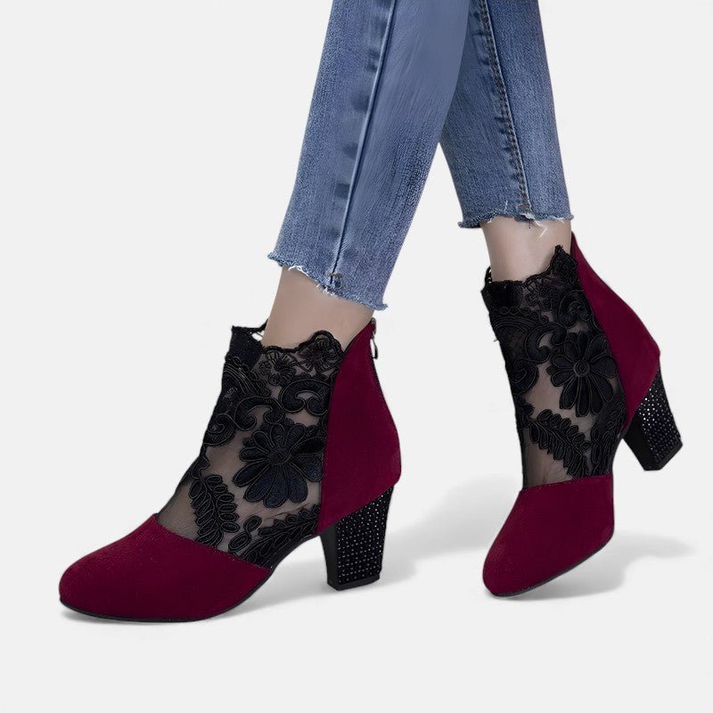 JULIA | TACONES CON ENCAJES - Aurea Montiel