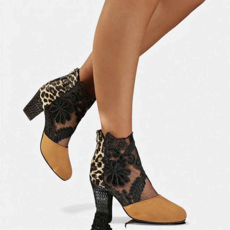 JULIA | TACONES CON ENCAJES - Aurea Montiel