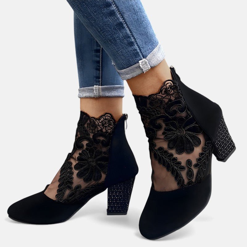 JULIA | TACONES CON ENCAJES - Aurea Montiel