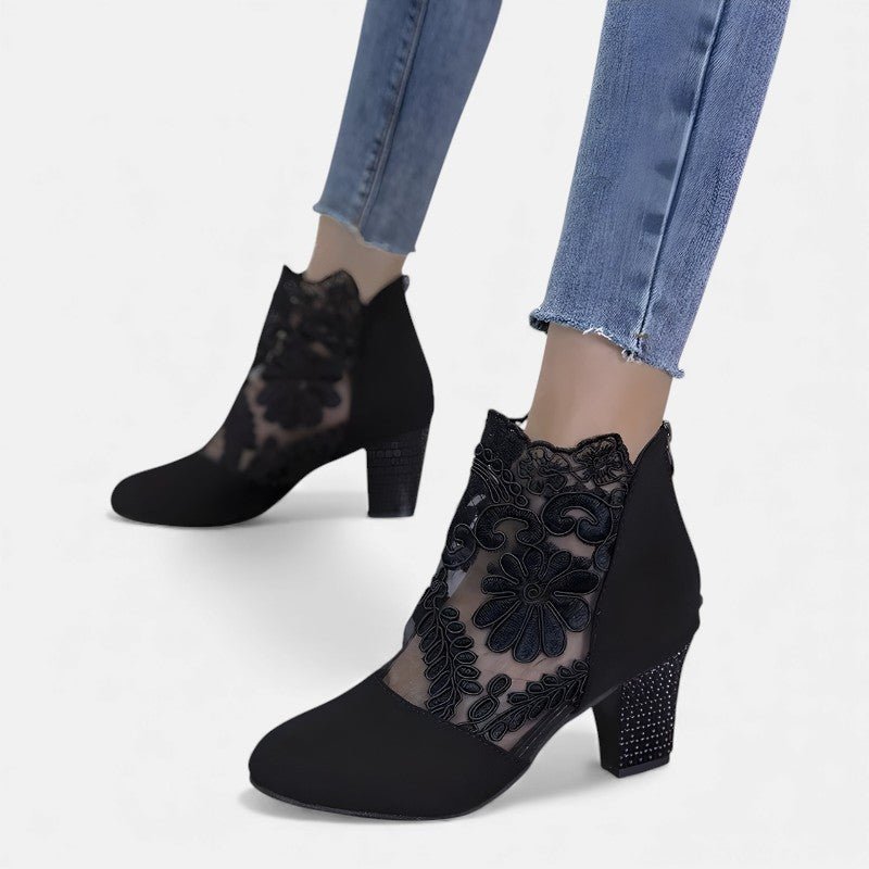 JULIA | TACONES CON ENCAJES - Aurea Montiel