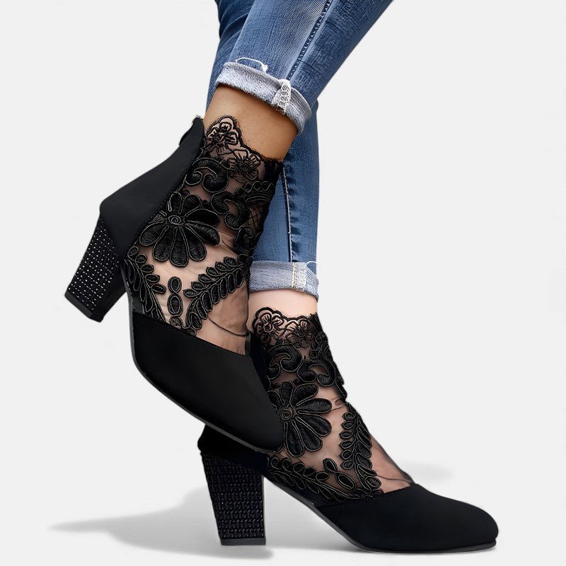 JULIA | TACONES CON ENCAJES - Aurea Montiel