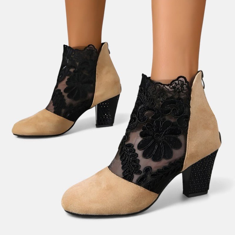 JULIA | TACONES CON ENCAJES - Aurea Montiel