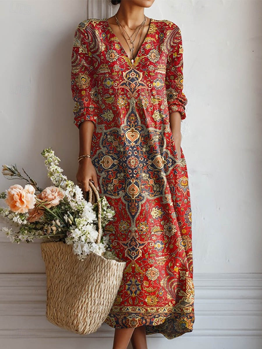 DIVA | VESTIDO FLUIDO ESTAMPADO