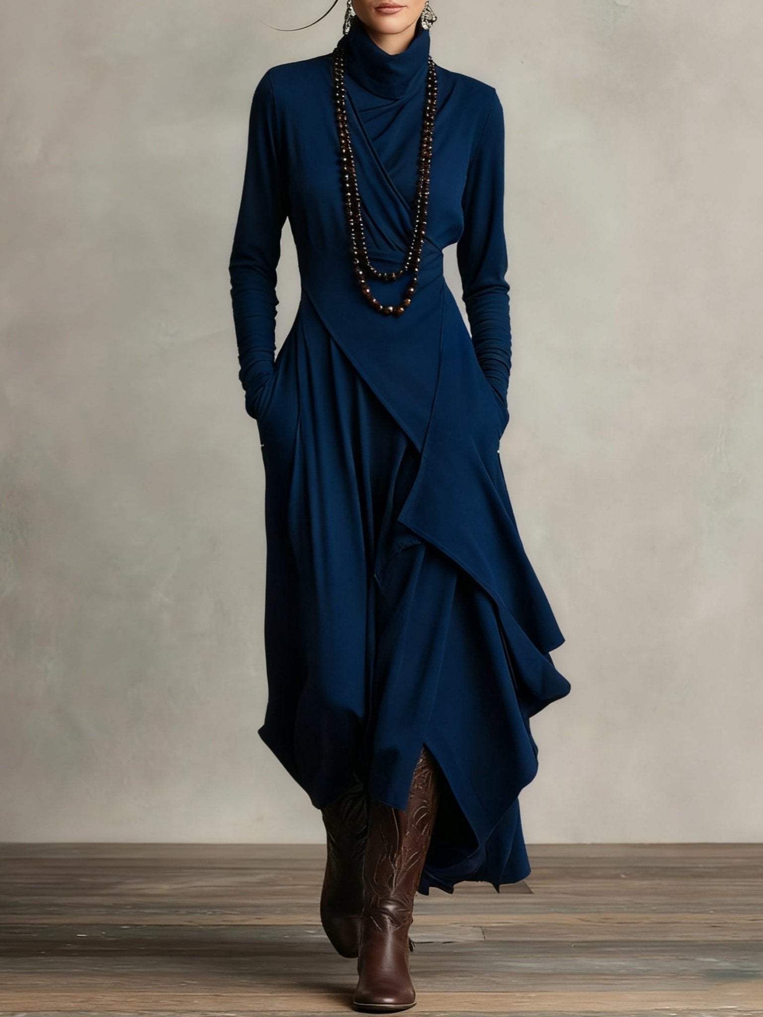 LARA | VESTIDO MAXI FLUIDO - Aurea Montiel