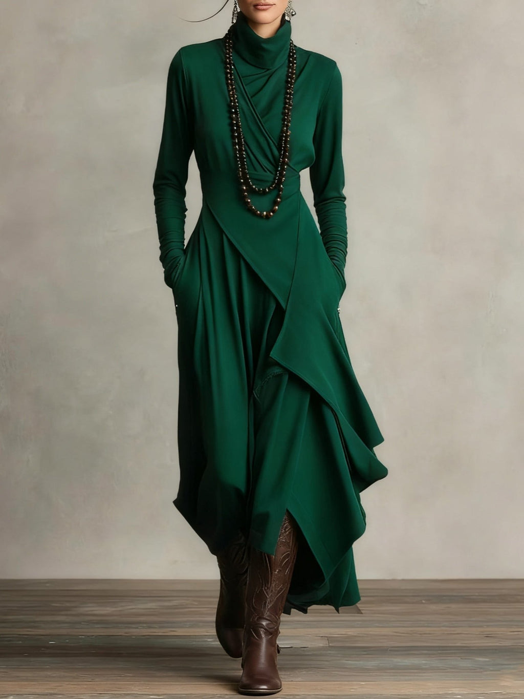 LARA | VESTIDO MAXI FLUIDO - Aurea Montiel