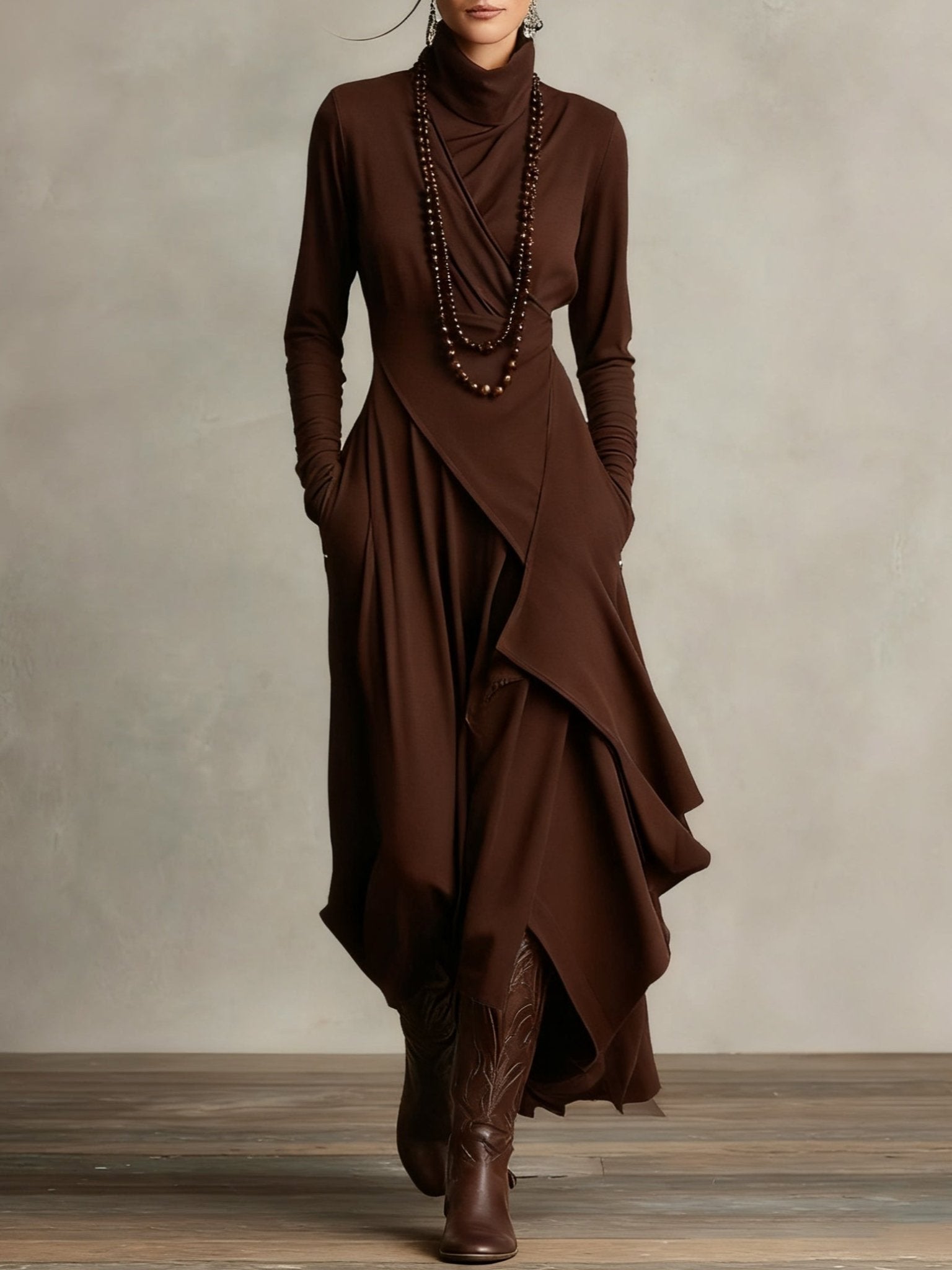 LARA | VESTIDO MAXI FLUIDO - Aurea Montiel