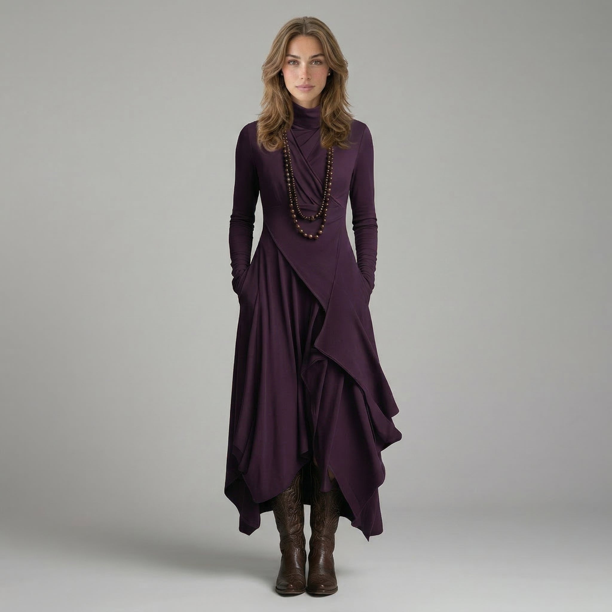 LARA | VESTIDO MAXI FLUIDO - Aurea Montiel