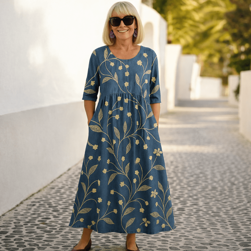 LILY | VESTIDO MIDI FLORAL - Aurea Montiel