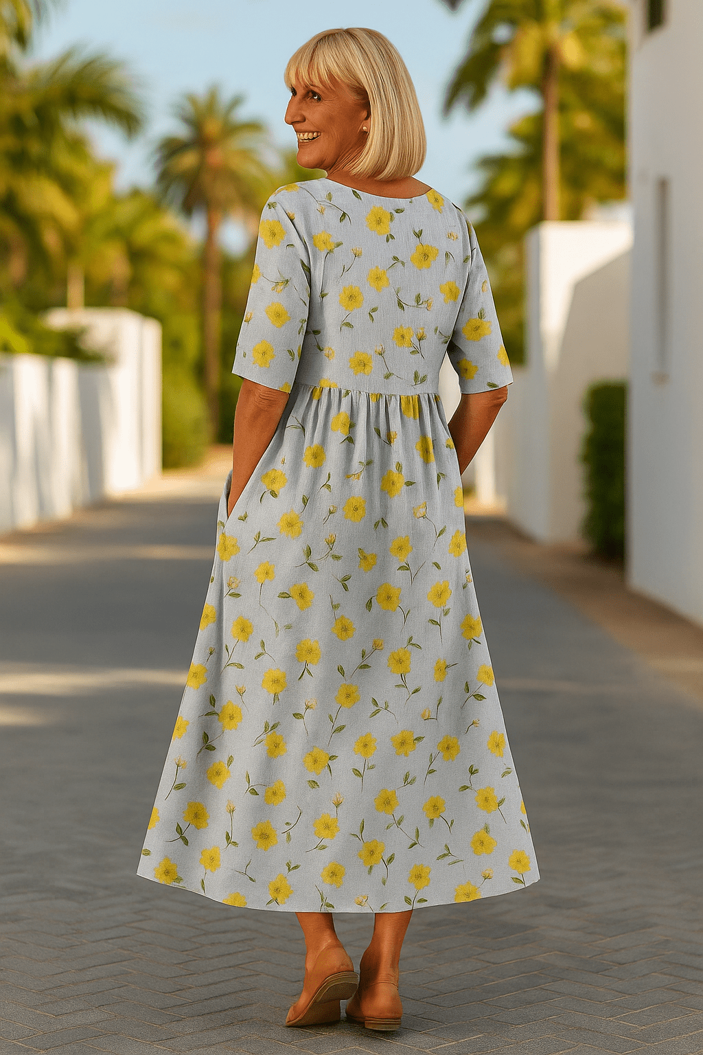 LILY | VESTIDO MIDI FLORAL - Aurea Montiel