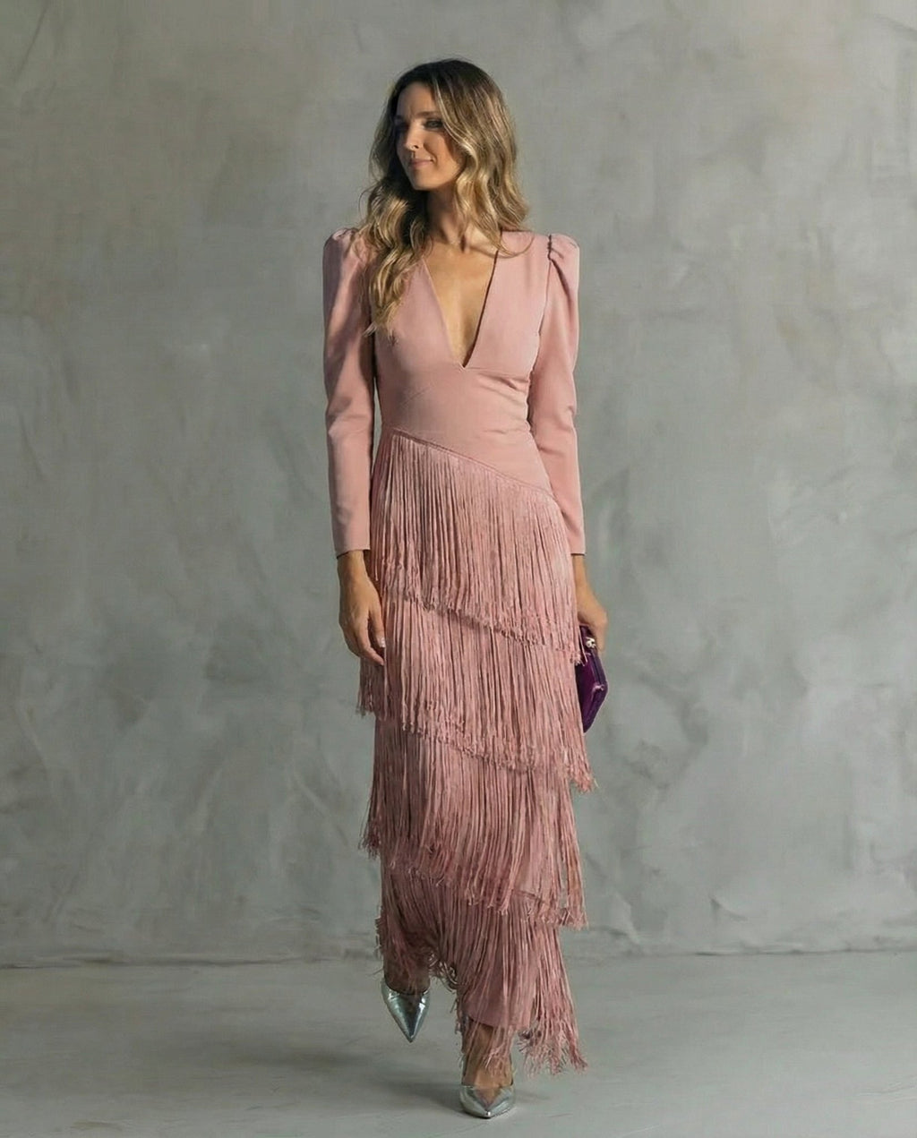 LOLA | VESTIDO CON FLECOS - Aurea Montiel