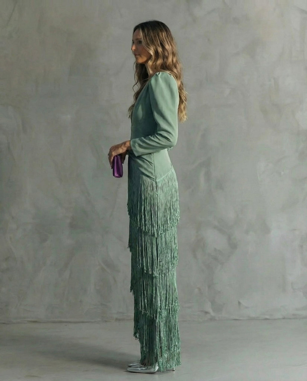 LOLA | VESTIDO CON FLECOS - Aurea Montiel