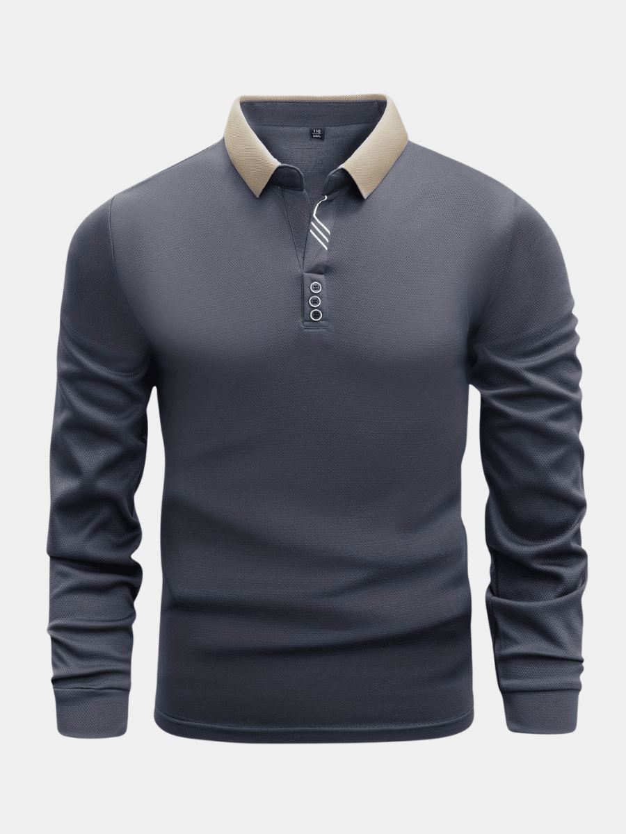 LUIS | POLO DE MANGA LARGA - Aurea Montiel