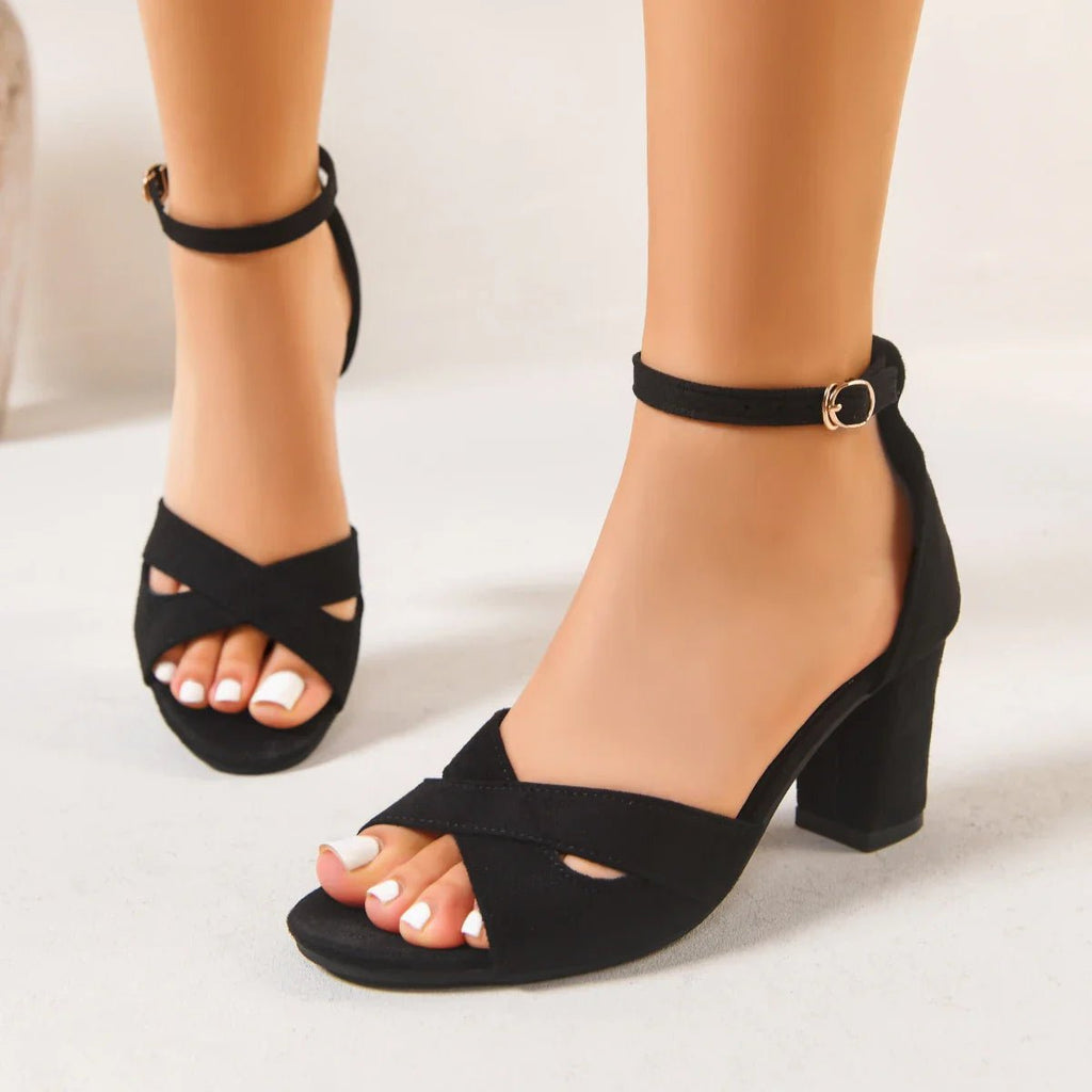 MAGDALENA | SANDALIAS DE TACÓN - Aurea Montiel