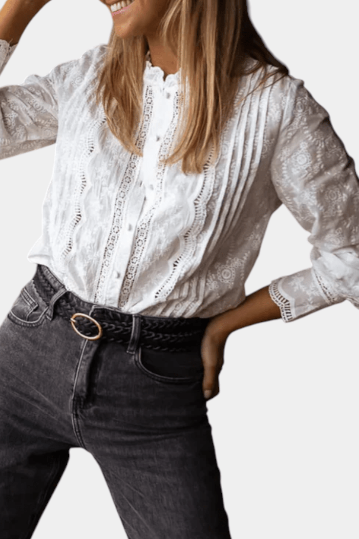 MARCELA | BLUSA DE ENCAJE - Aurea Montiel