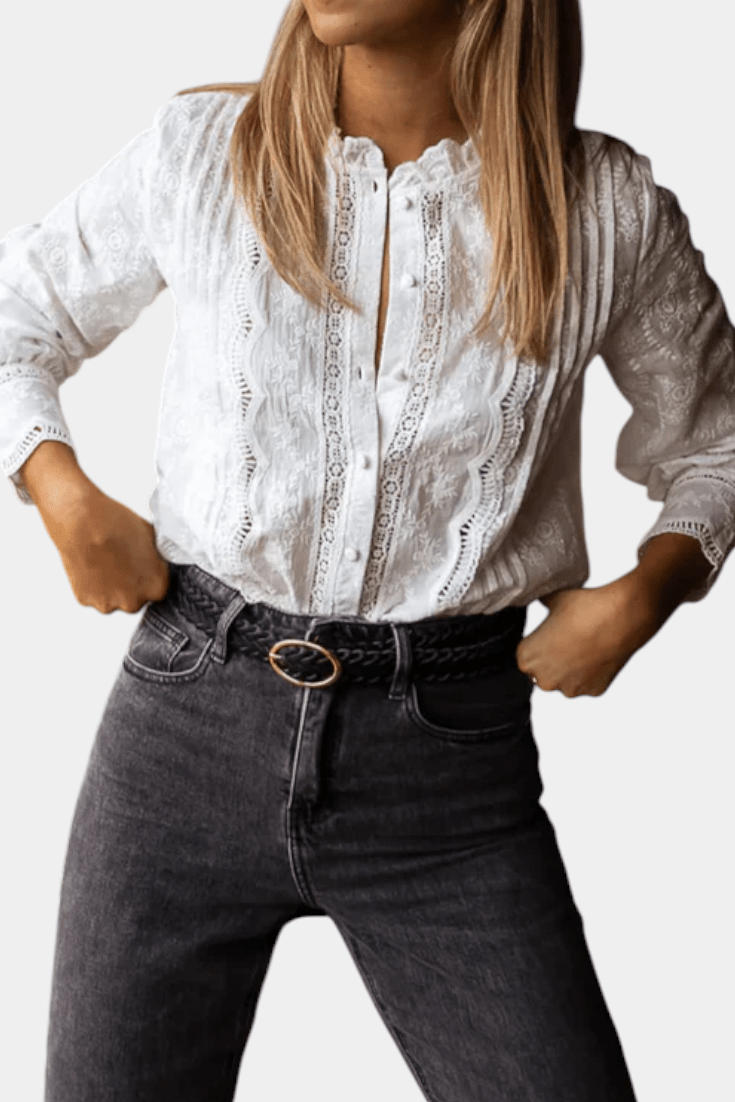 MARCELA | BLUSA DE ENCAJE - Aurea Montiel