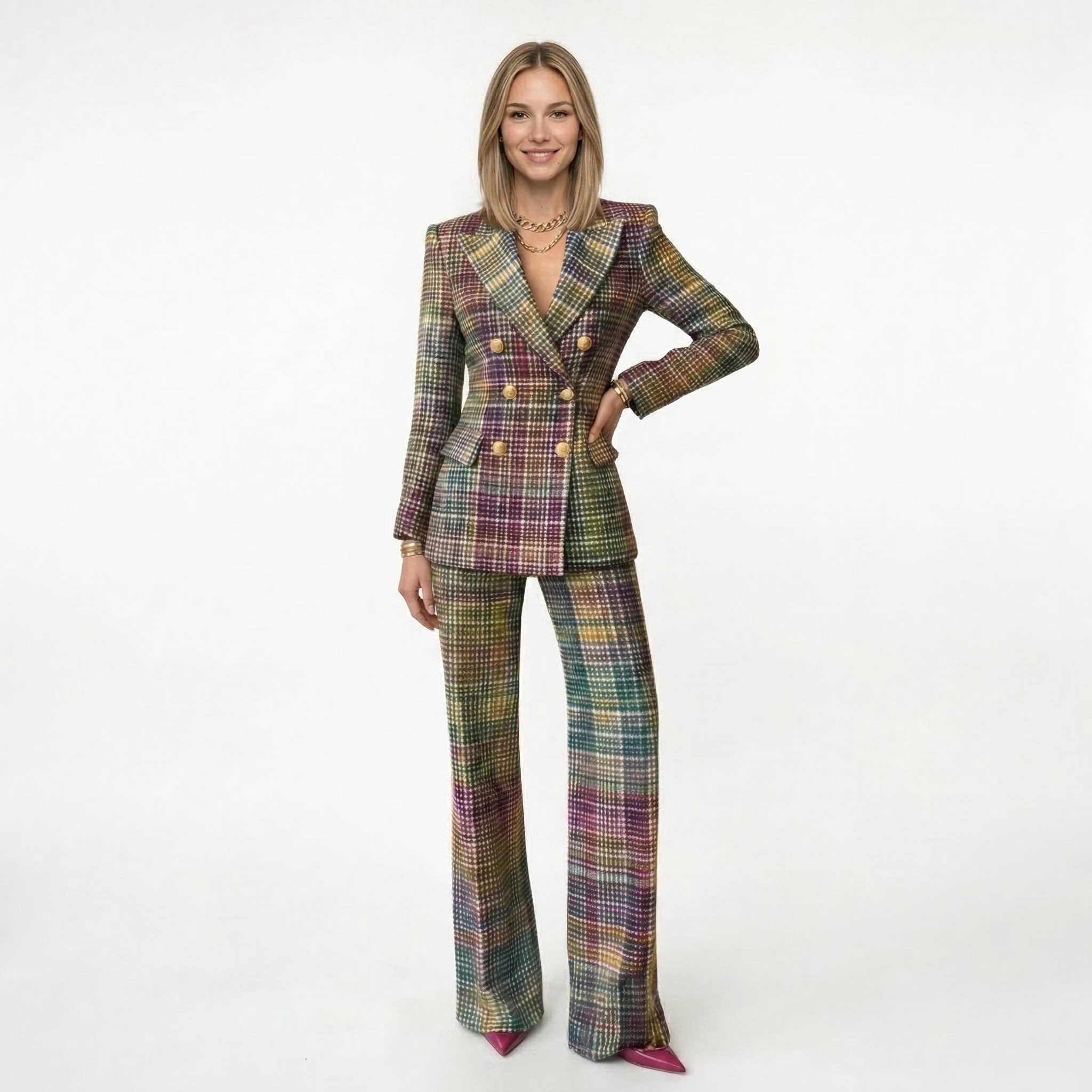 MARISA | TRAJE MULTICOLOR - Aurea Montiel
