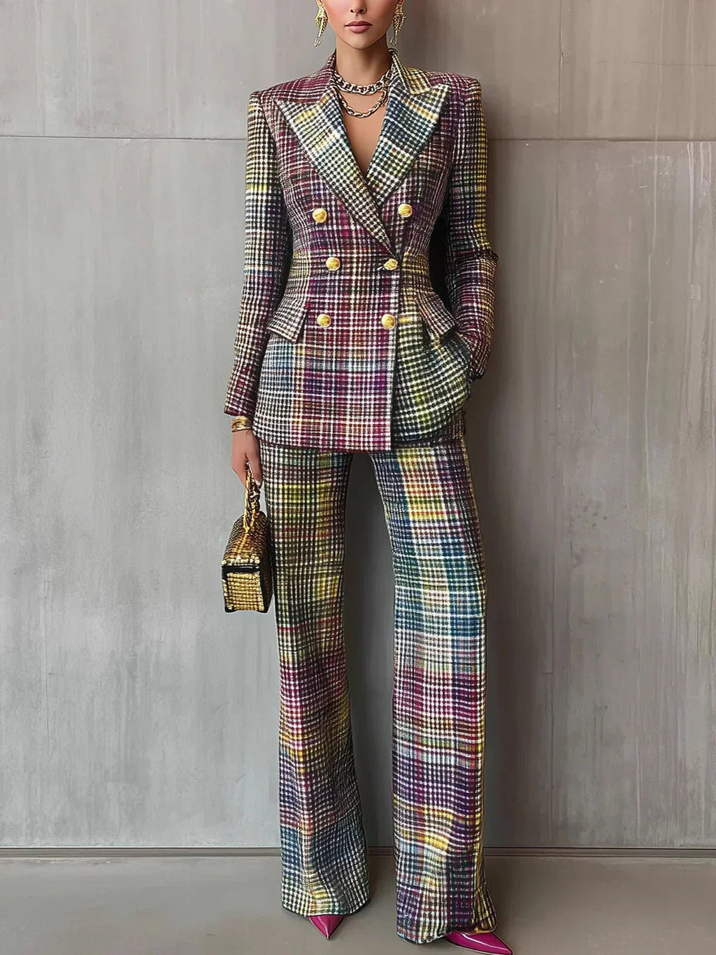 MARISA | TRAJE MULTICOLOR - Aurea Montiel