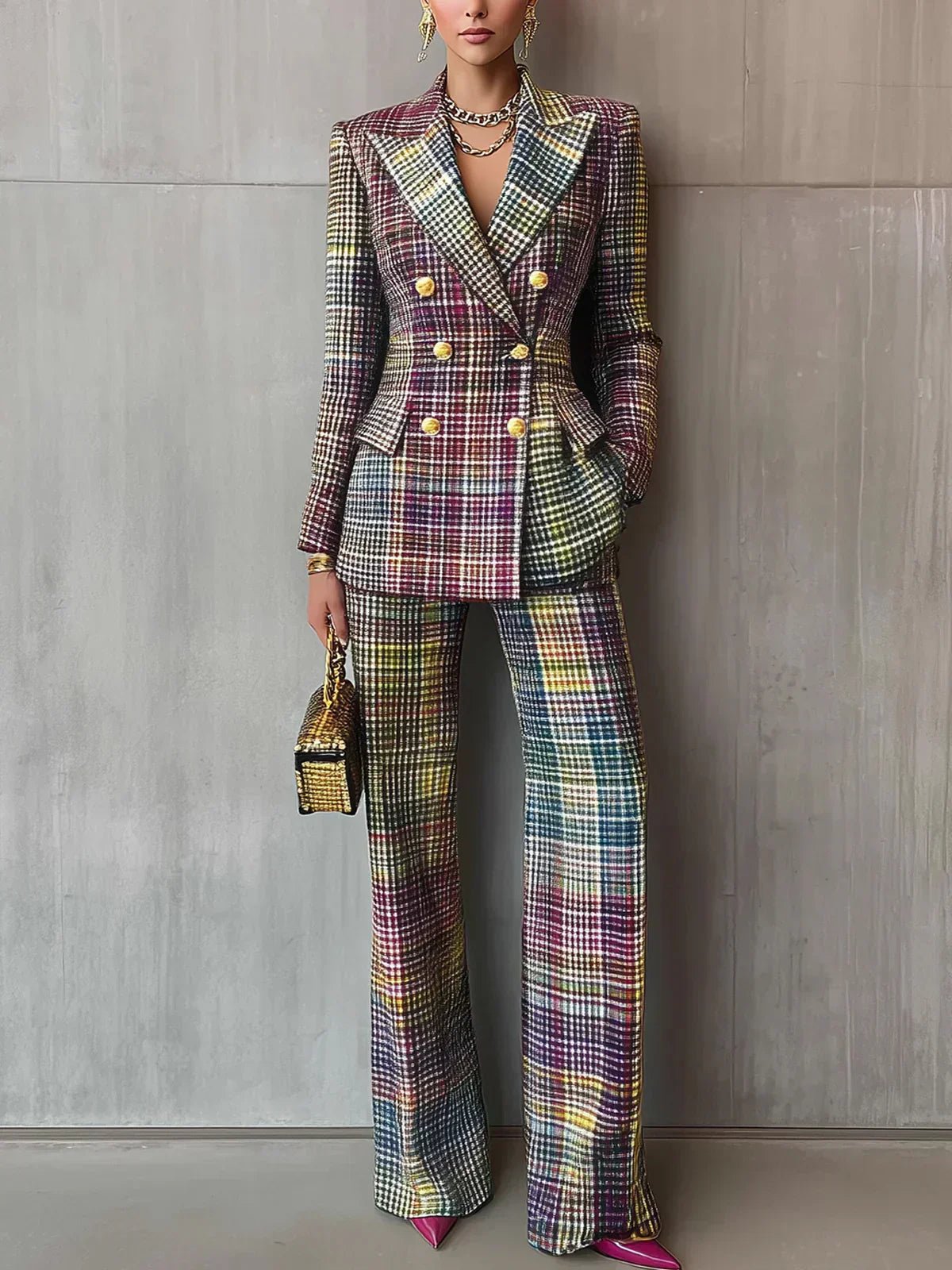 MARISA | TRAJE MULTICOLOR - Aurea Montiel