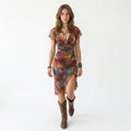 MARTINA | VESTIDO ESTAMPADO ASIMÉTRICO - Aurea Montiel
