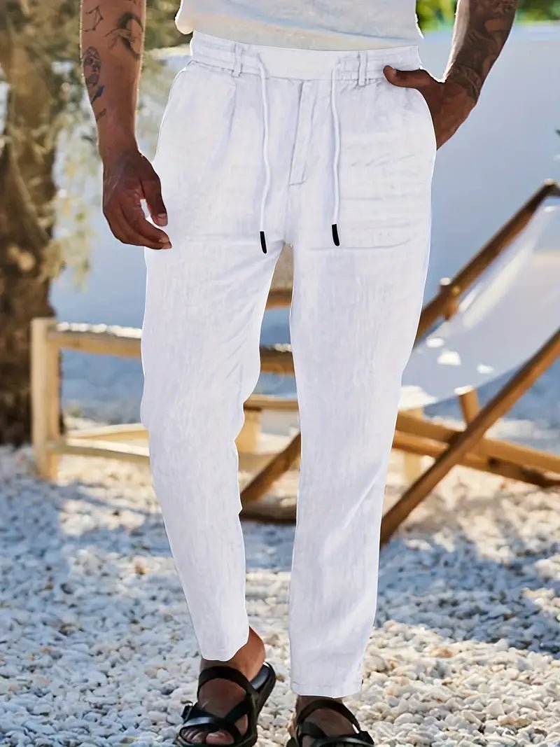 NACHO | PANTALONES DE LINO - Aurea Montiel