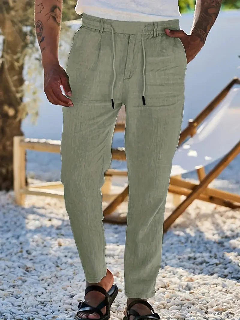 NACHO | PANTALONES DE LINO - Aurea Montiel