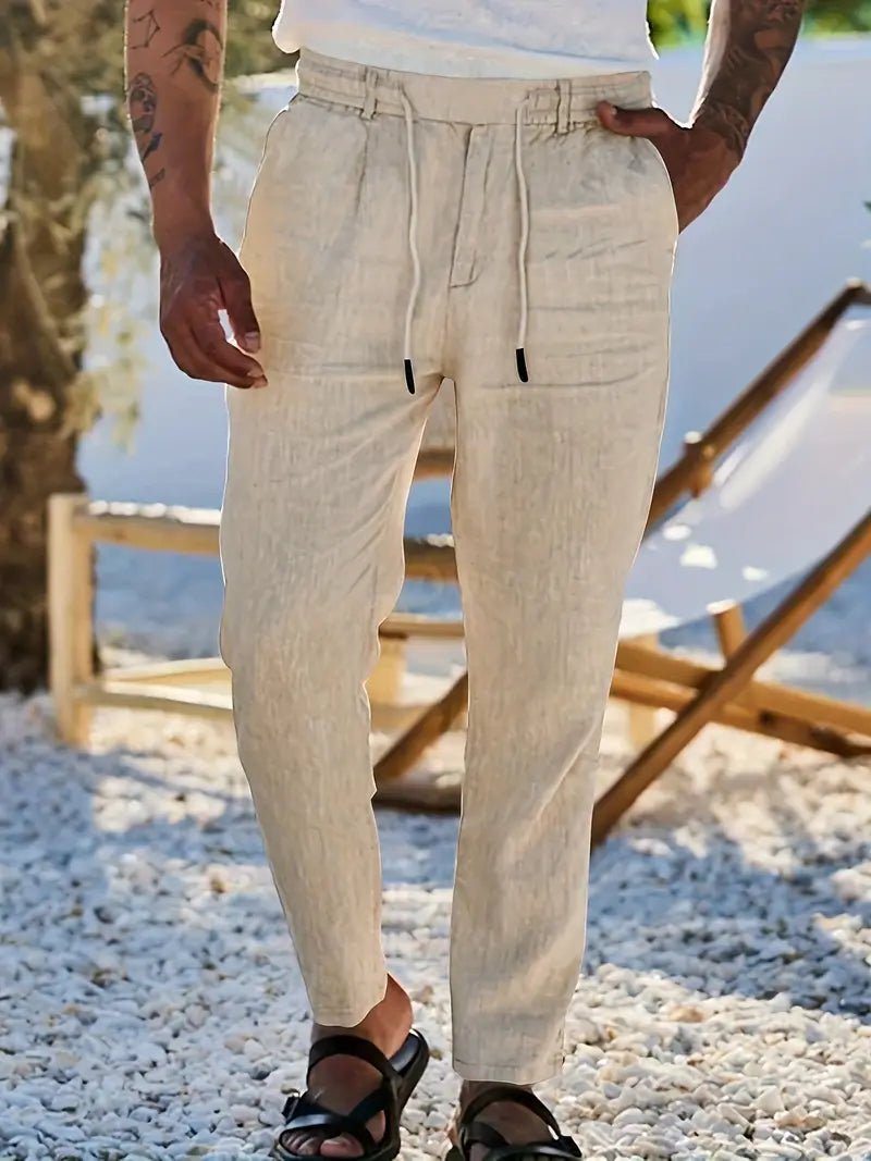 NACHO | PANTALONES DE LINO - Aurea Montiel
