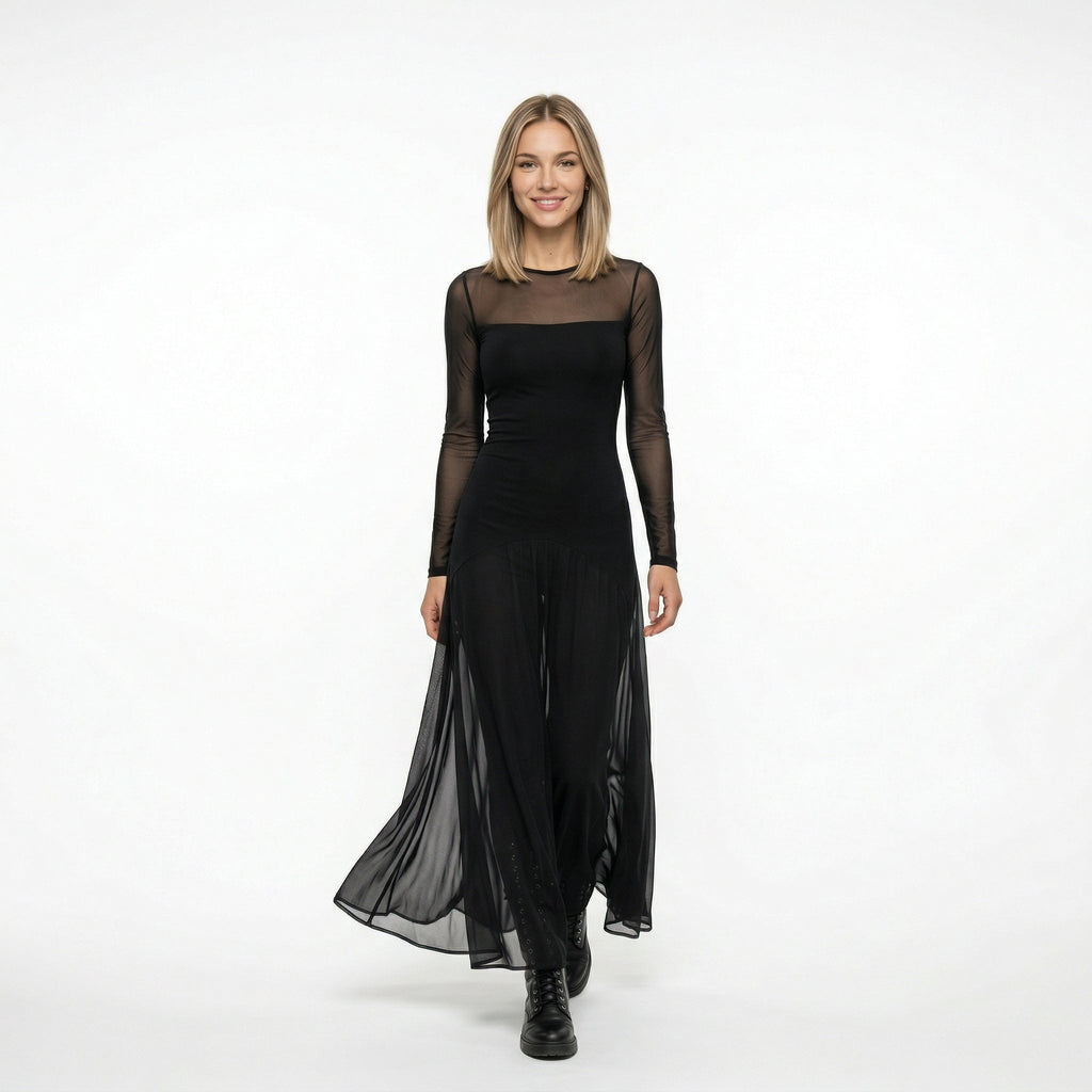 NEREA | VESTIDO MAXI DE TUL - Aurea Montiel