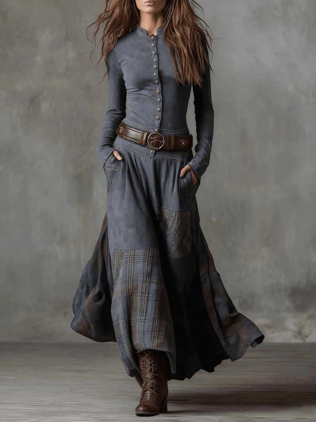 NOA | VESTIDO MAXI ATERCIOPELADO - Aurea Montiel