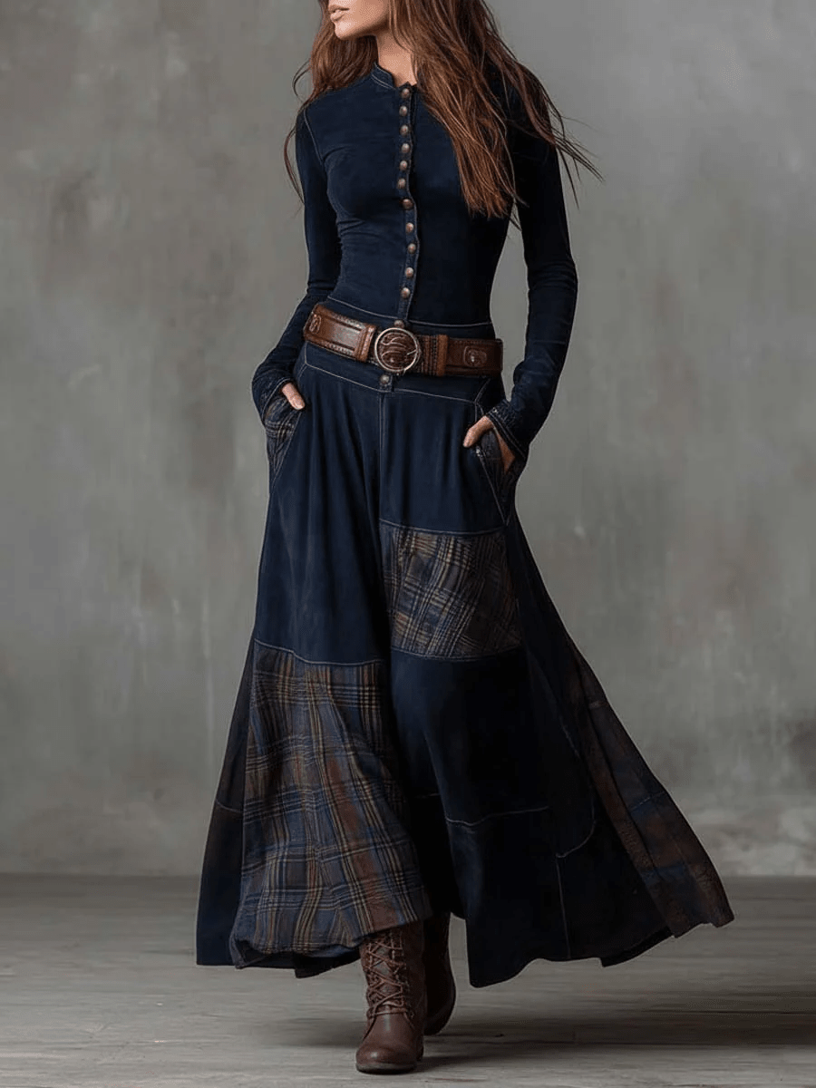NOA | VESTIDO MAXI ATERCIOPELADO - Aurea Montiel