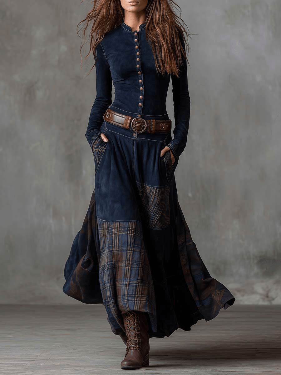 NOA | VESTIDO MAXI ATERCIOPELADO - Aurea Montiel