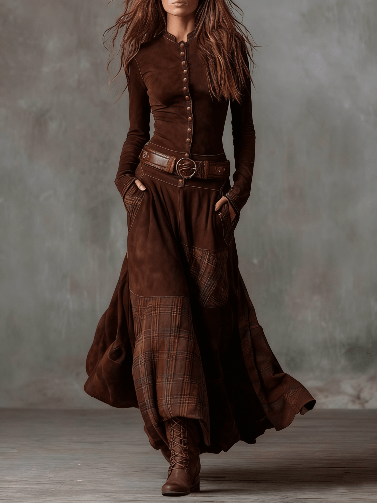 NOA | VESTIDO MAXI ATERCIOPELADO - Aurea Montiel