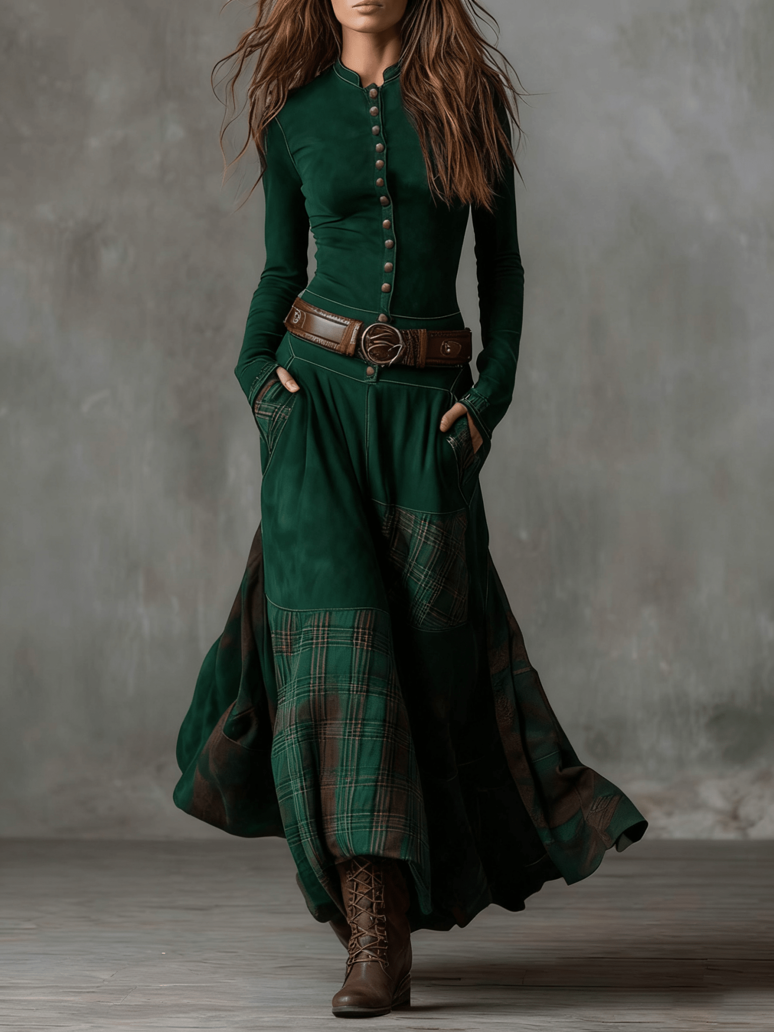 NOA | VESTIDO MAXI ATERCIOPELADO - Aurea Montiel