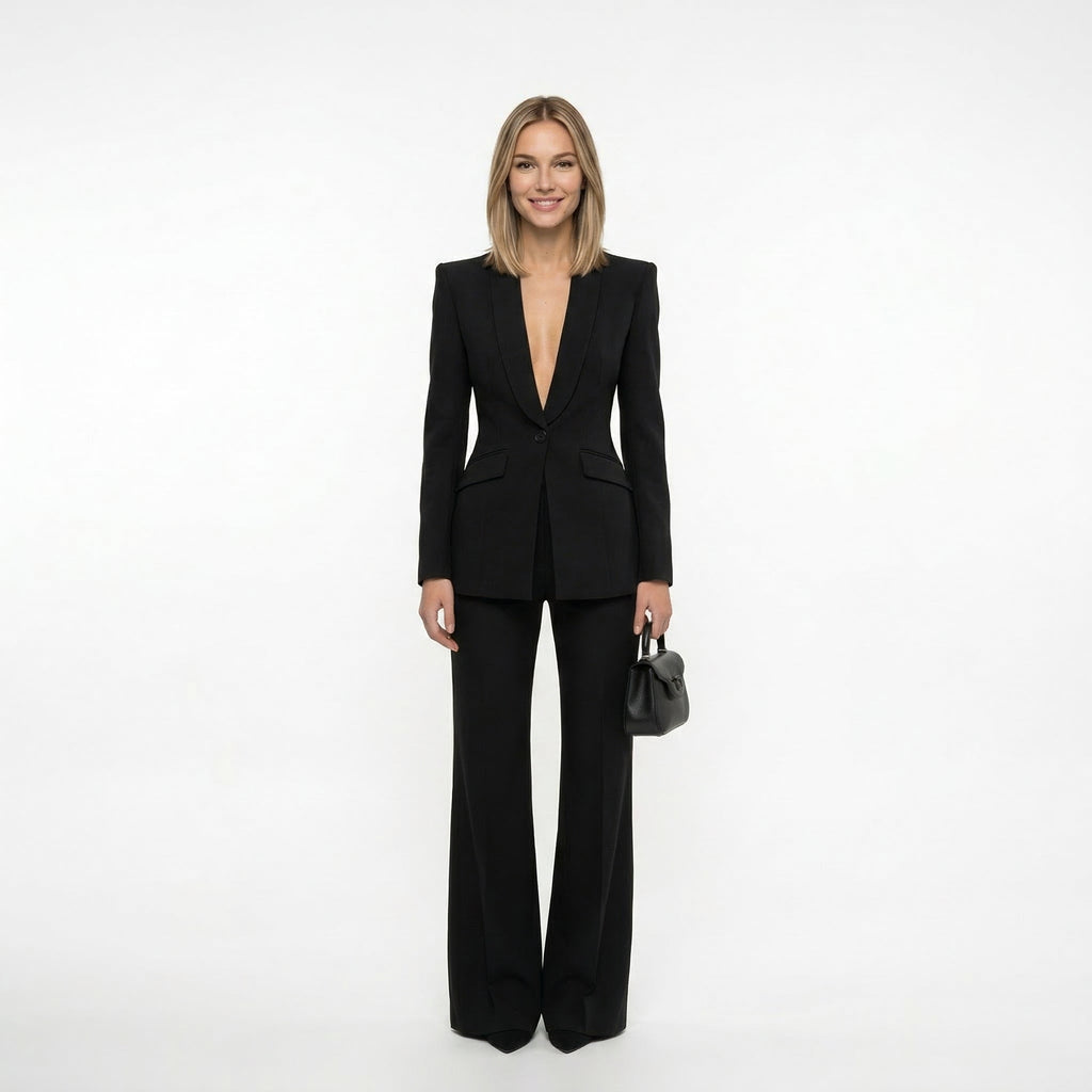 NORA | CONJUNTO DE BLAZER Y PANTALÓN PALAZZO - Aurea Montiel