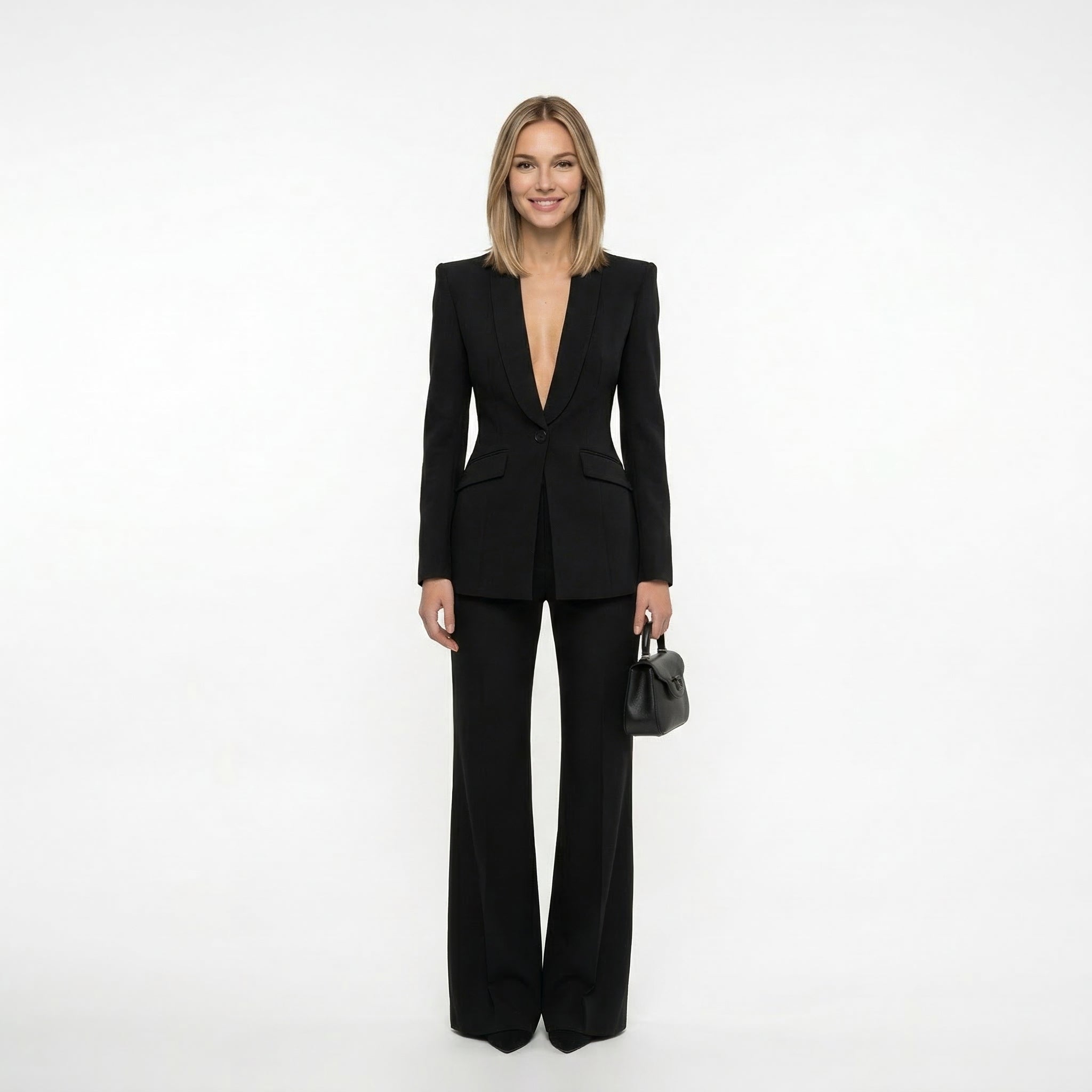 NORA | CONJUNTO DE BLAZER Y PANTALÓN PALAZZO - Aurea Montiel