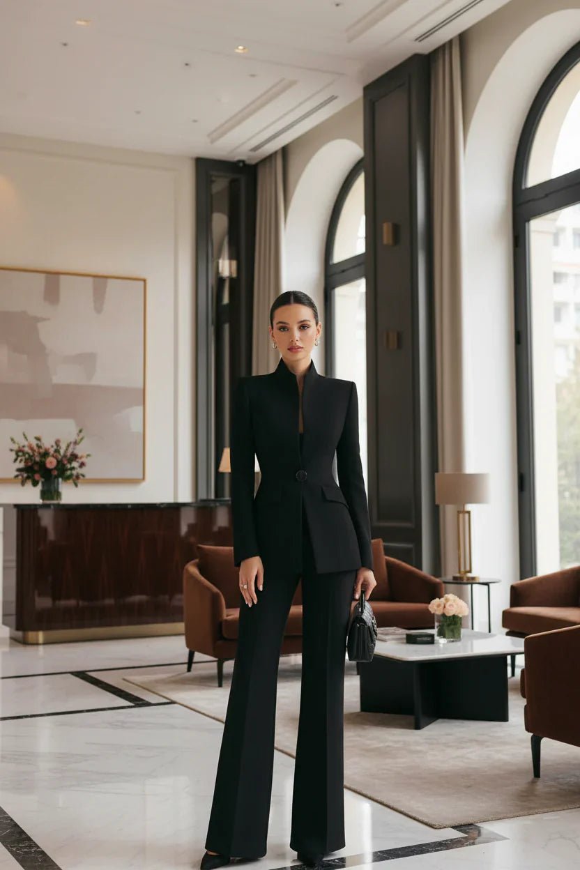 NORA | CONJUNTO DE BLAZER Y PANTALÓN PALAZZO - Aurea Montiel