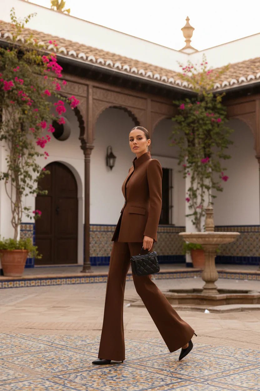 NORA | CONJUNTO DE BLAZER Y PANTALÓN PALAZZO - Aurea Montiel