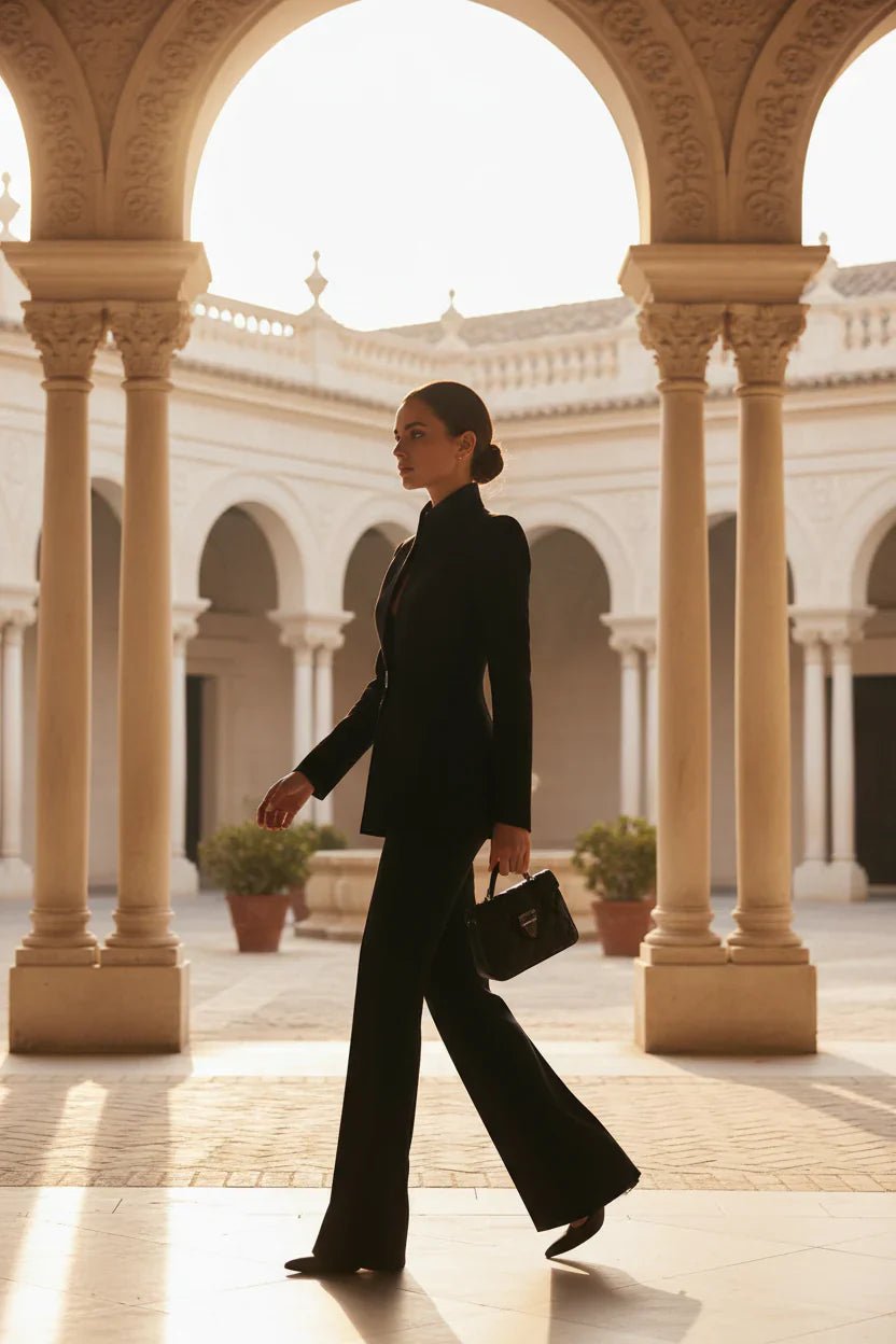 NORA | CONJUNTO DE BLAZER Y PANTALÓN PALAZZO - Aurea Montiel