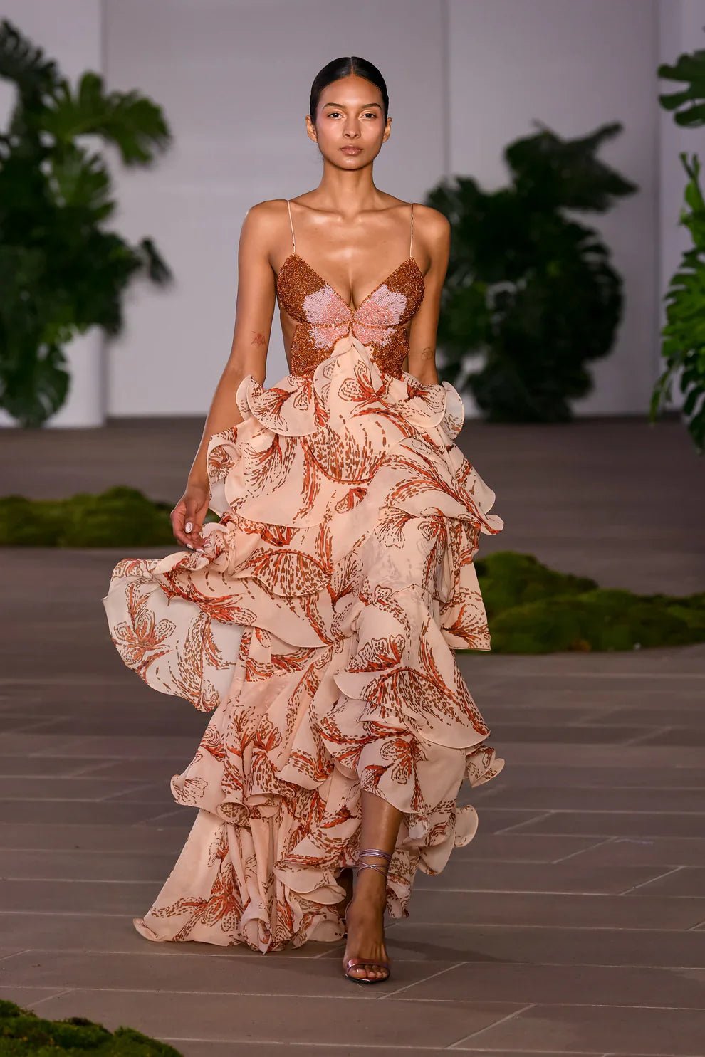PALOMA | VESTIDO CON VOLANTES - Aurea Montiel