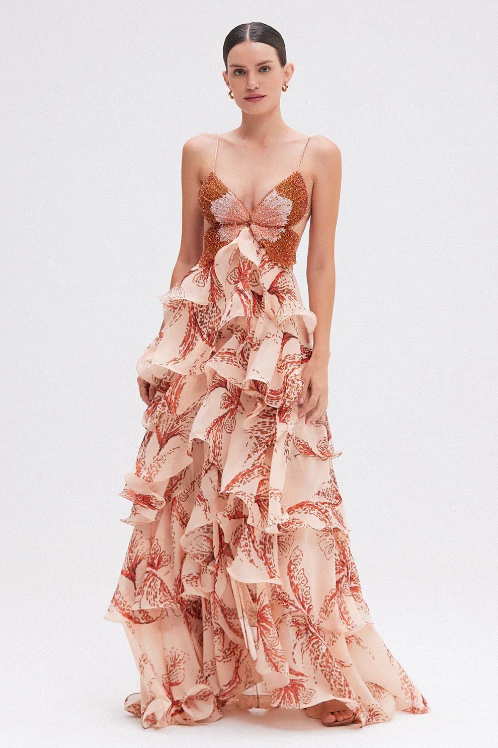 PALOMA | VESTIDO CON VOLANTES - Aurea Montiel