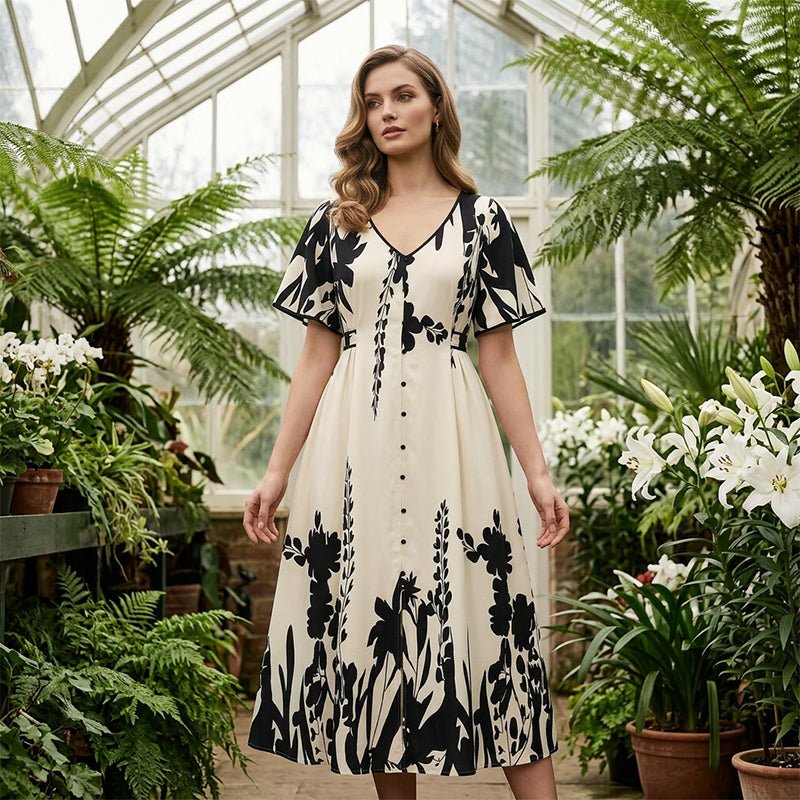 PRISCILA | VESTIDO ELEGANTE MIDI - Aurea Montiel