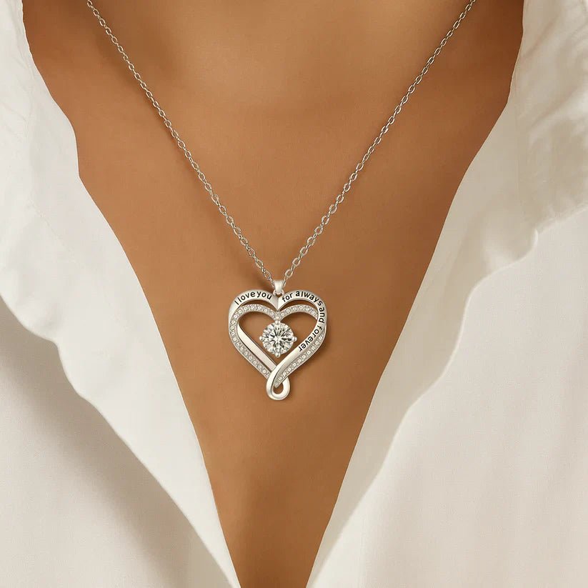 ROMA | COLLAR CORAZÓN CON MENSAJE - Aurea Montiel