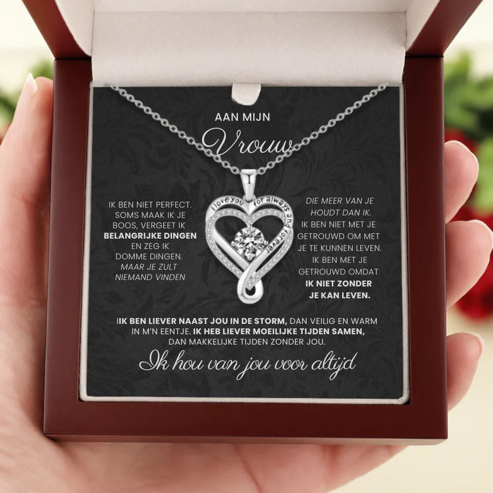 ROMA | COLLAR CORAZÓN CON MENSAJE - Aurea Montiel