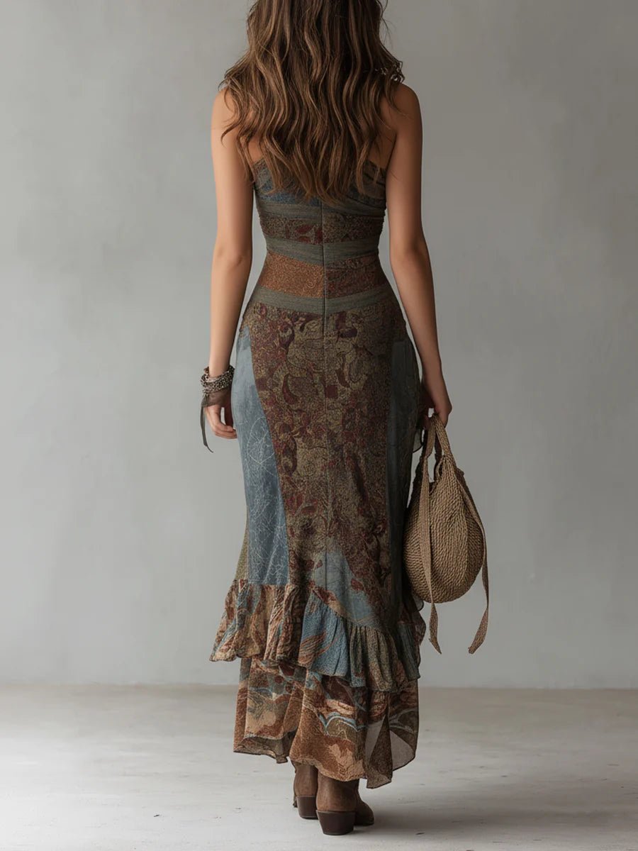 ROMINA | VESTIDO MAXI ASIMÉTRICO - Aurea Montiel