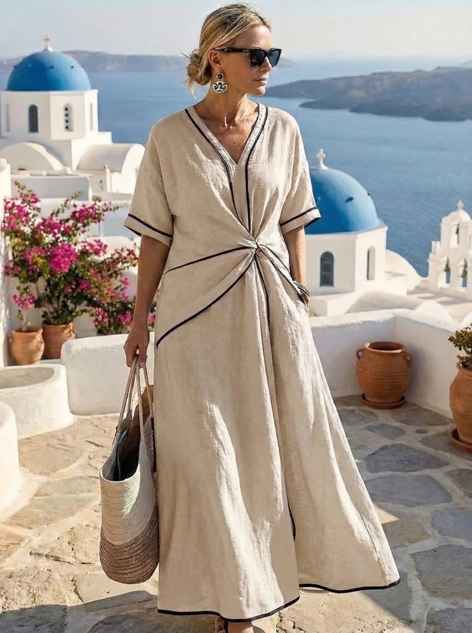 SANTORINI | VESTIDO - Aurea Montiel