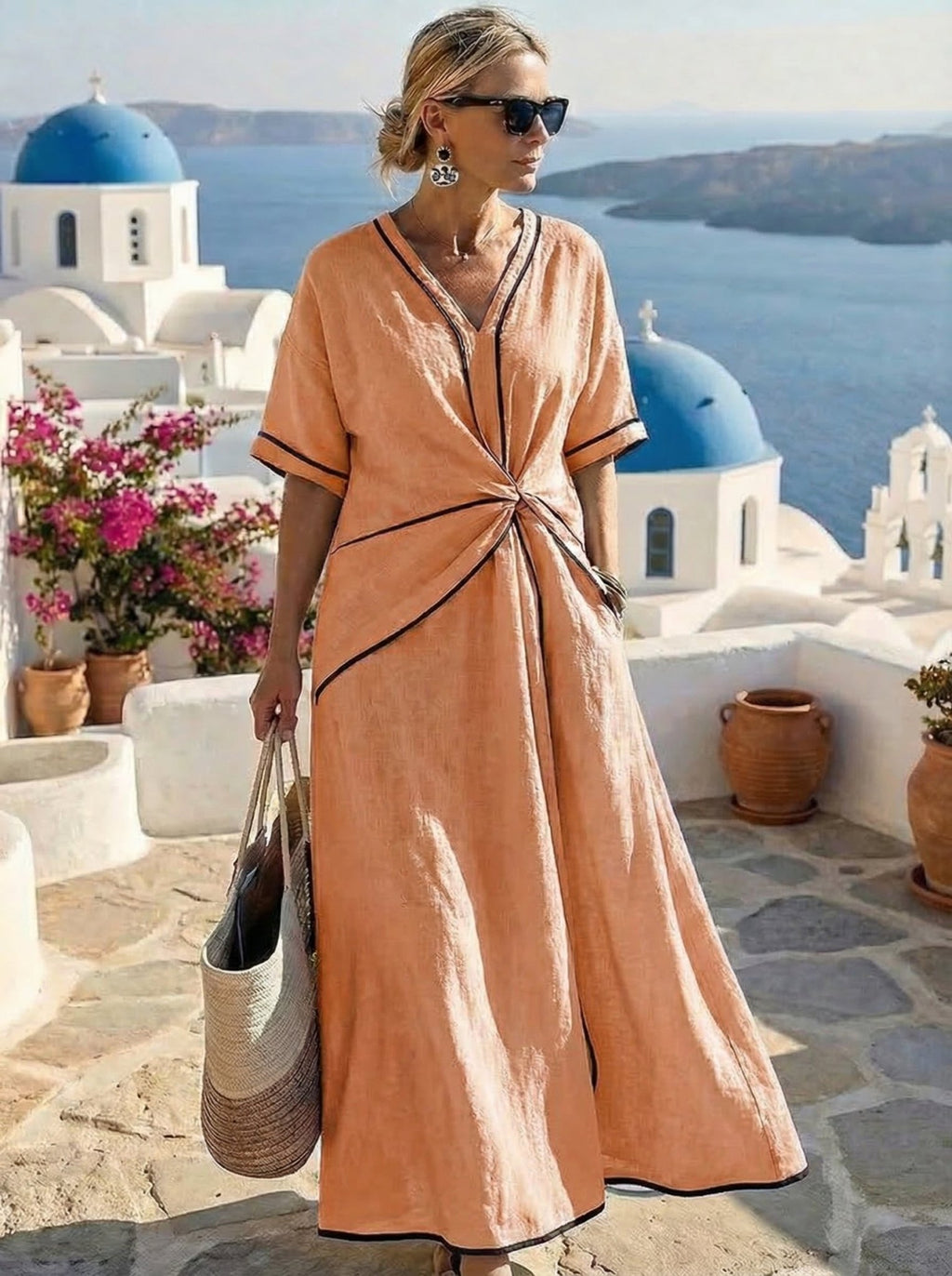 SANTORINI | VESTIDO - Aurea Montiel