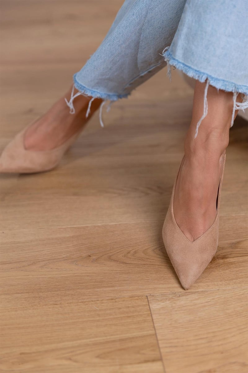 Marlena™ | Scarpe nude con tacco basso